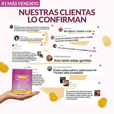 Slippery Elm Gummies Probiótico para Mujeres
